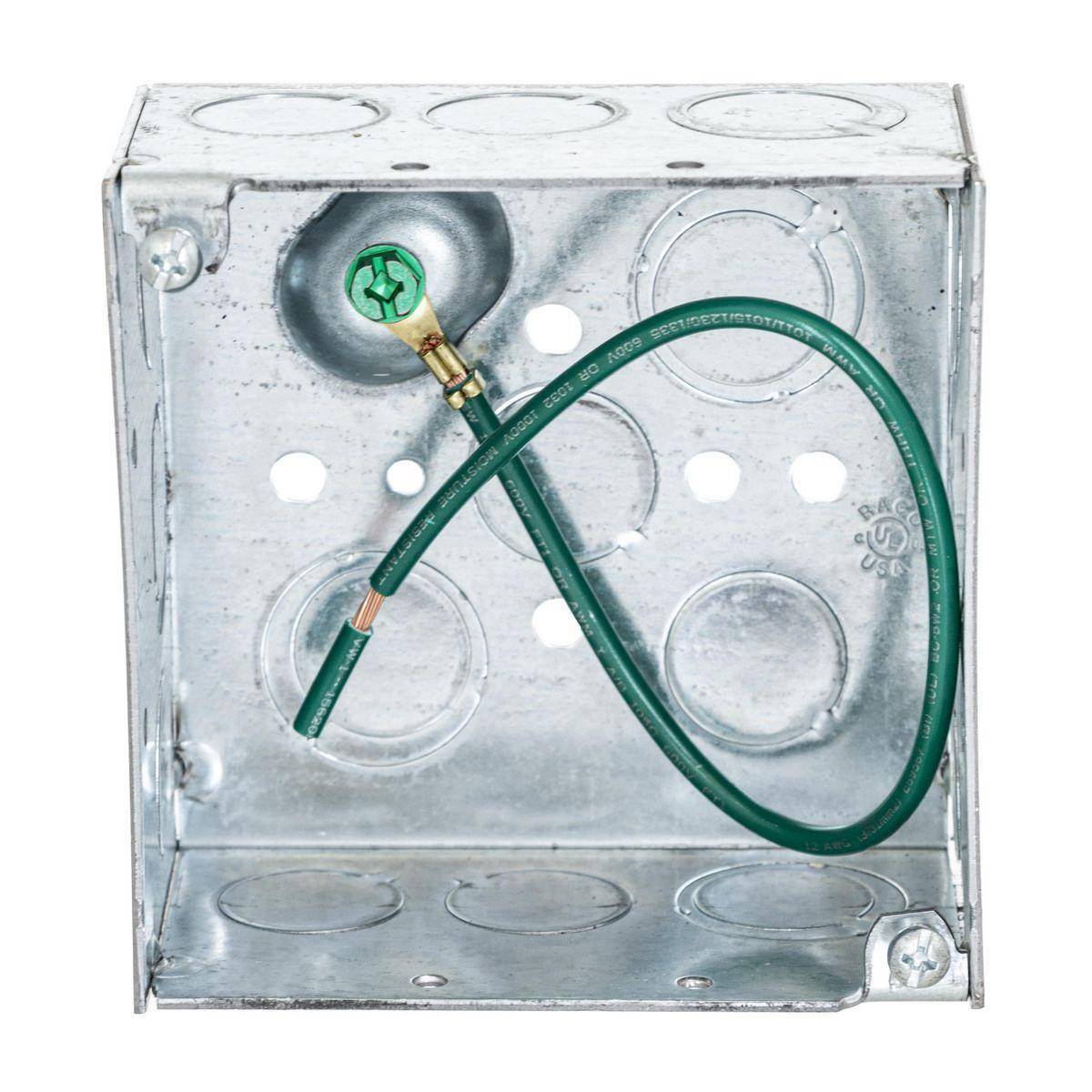 Wiring Device-Kellems HBL232SM HBL Wall Box Electrical Floor Cover, Steel, 30.3 cu-in Capacity, ((4) Back, (12) Side) Knockouts
