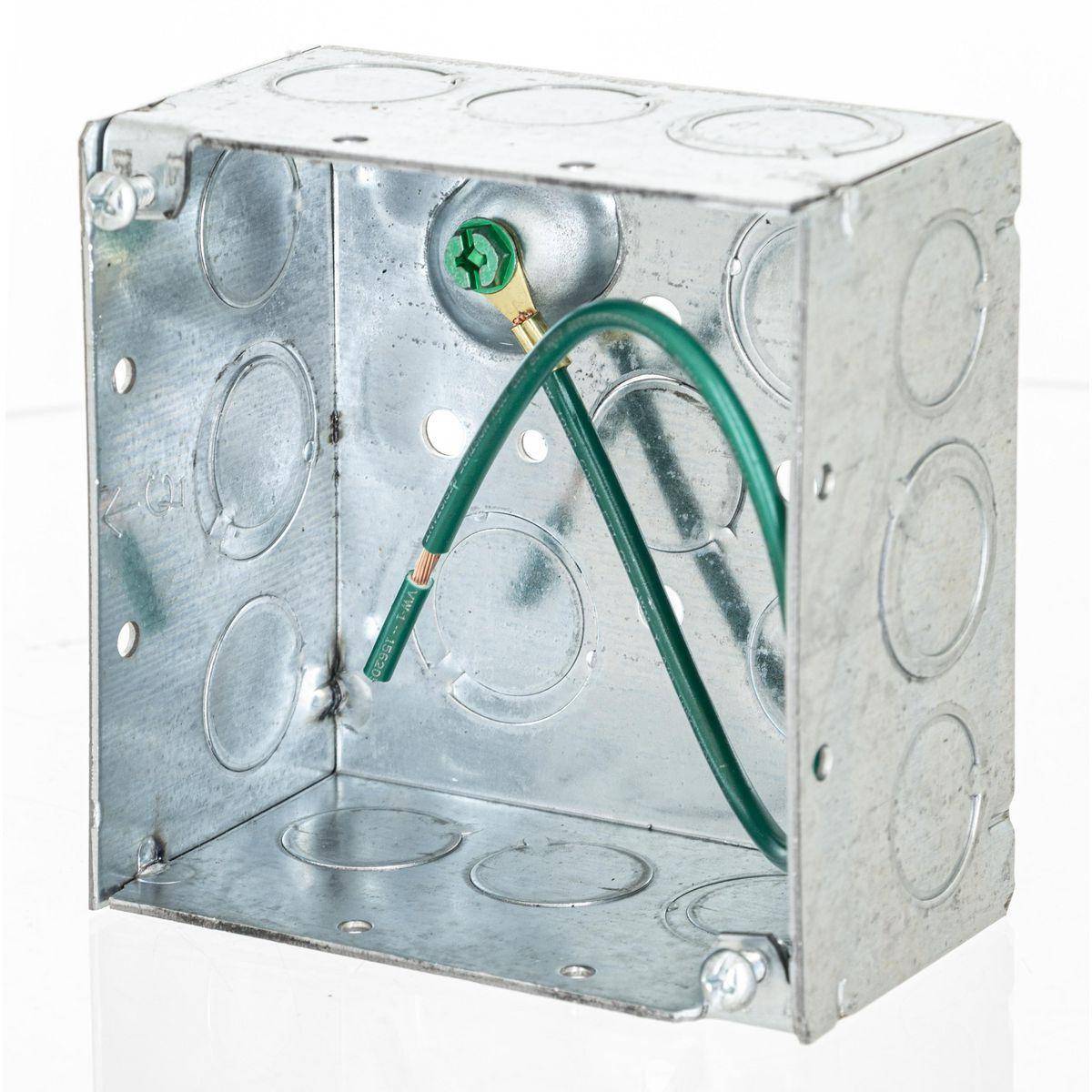 Wiring Device-Kellems HBL232SM HBL Wall Box Electrical Floor Cover, Steel, 30.3 cu-in Capacity, ((4) Back, (12) Side) Knockouts