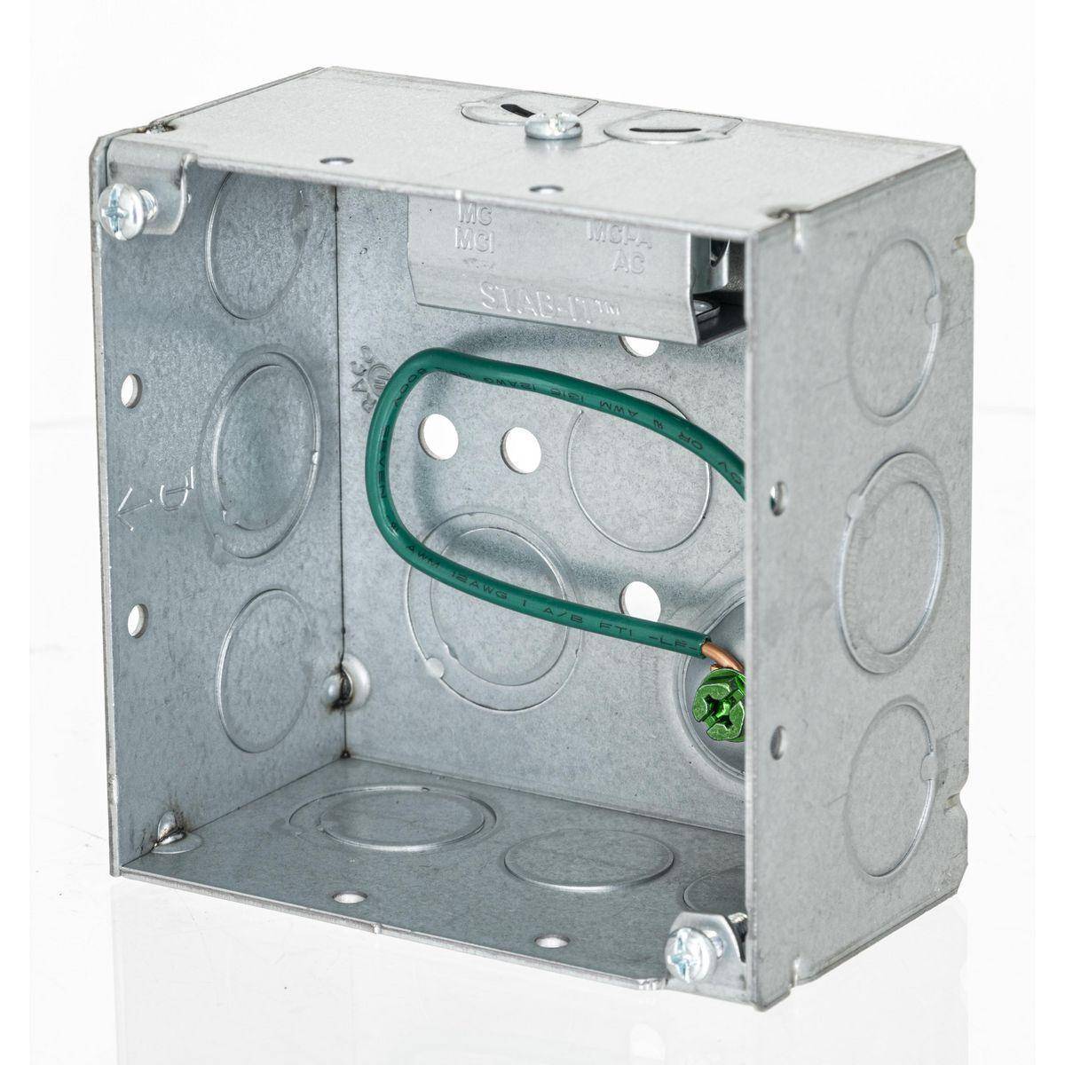 Wiring Device-Kellems HBL232S HBL Wall Box Electrical Floor Cover, Steel, 30.3 cu-in Capacity, ((2) Back, (9) Side) Knockouts