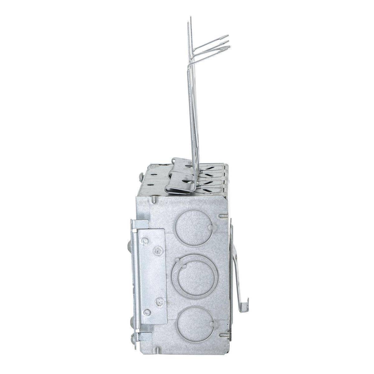 Wiring Device-Kellems HBL244MSCM HBL Wall Box Electrical Floor Cover, Steel, 30.3 cu-in Capacity, ((2) Back, (9) Side) Knockouts