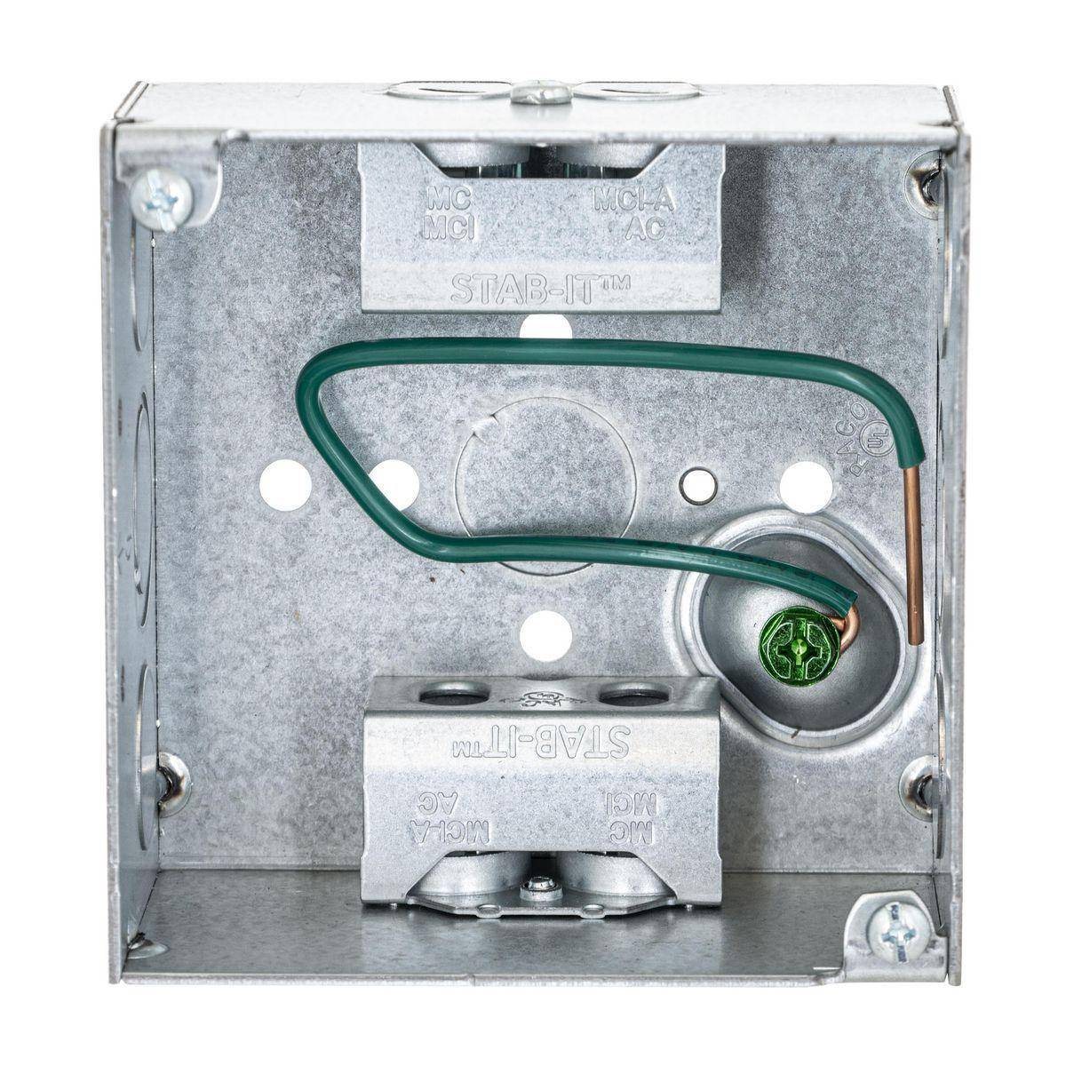 Wiring Device-Kellems HBL248S HBL Wall Box Electrical Floor Cover, Steel, 30.3 cu-in Capacity, ((1) Back, (6) Side) Knockouts