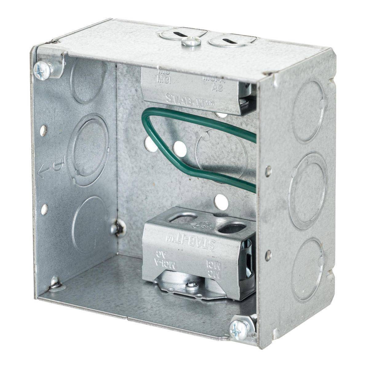 Wiring Device-Kellems HBL248S HBL Wall Box Electrical Floor Cover, Steel, 30.3 cu-in Capacity, ((1) Back, (6) Side) Knockouts