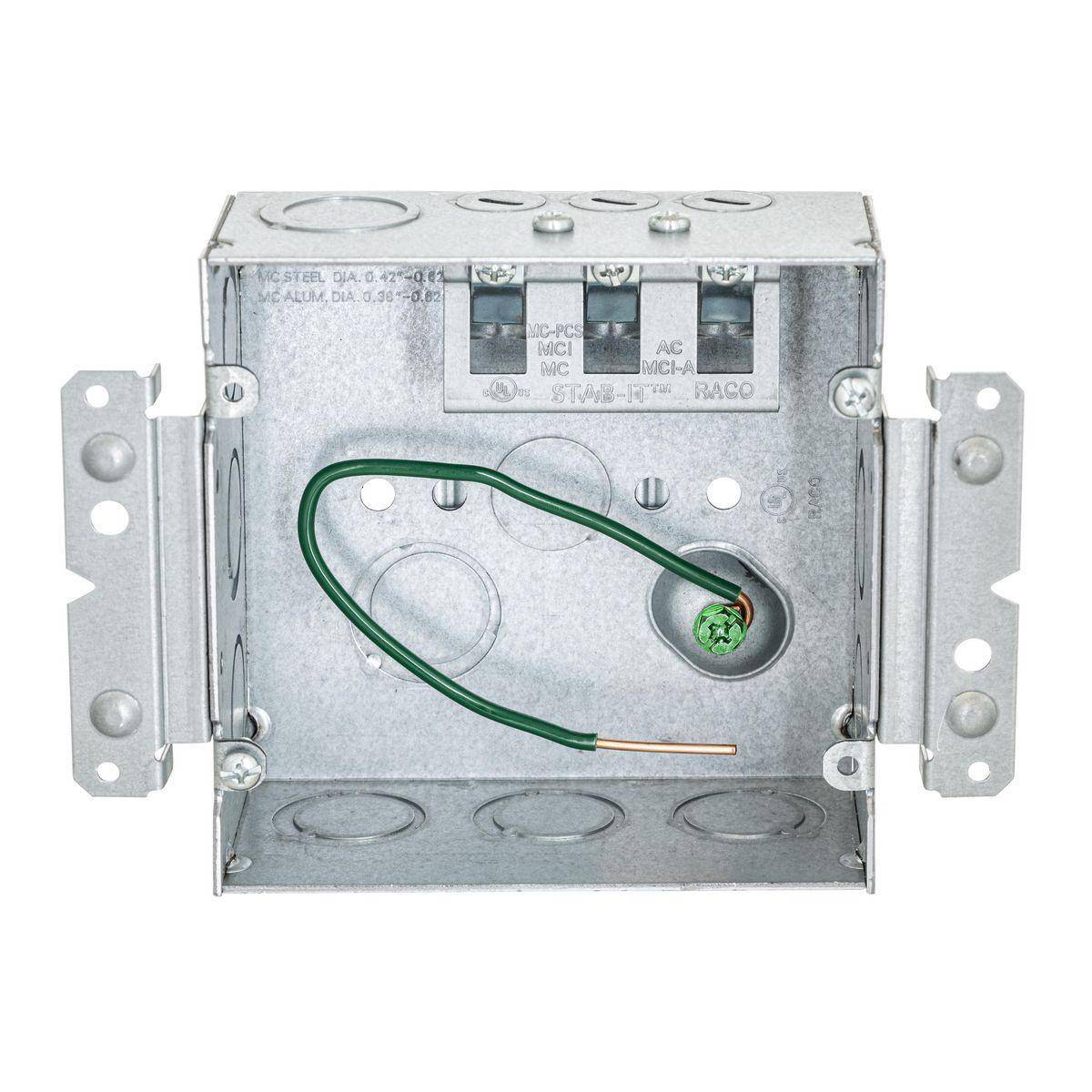 Wiring Device-Kellems HBL252MS HBL Wall Box Electrical Floor Cover, Steel, ((2) Back, (10) Side) Knockouts