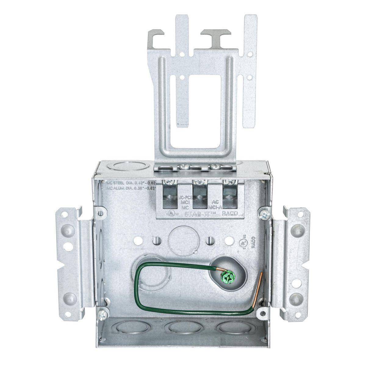 Wiring Device-Kellems HBL252MSCM HBL Wall Box Electrical Floor Cover, Steel, ((2) Back, (11) Side) Knockouts