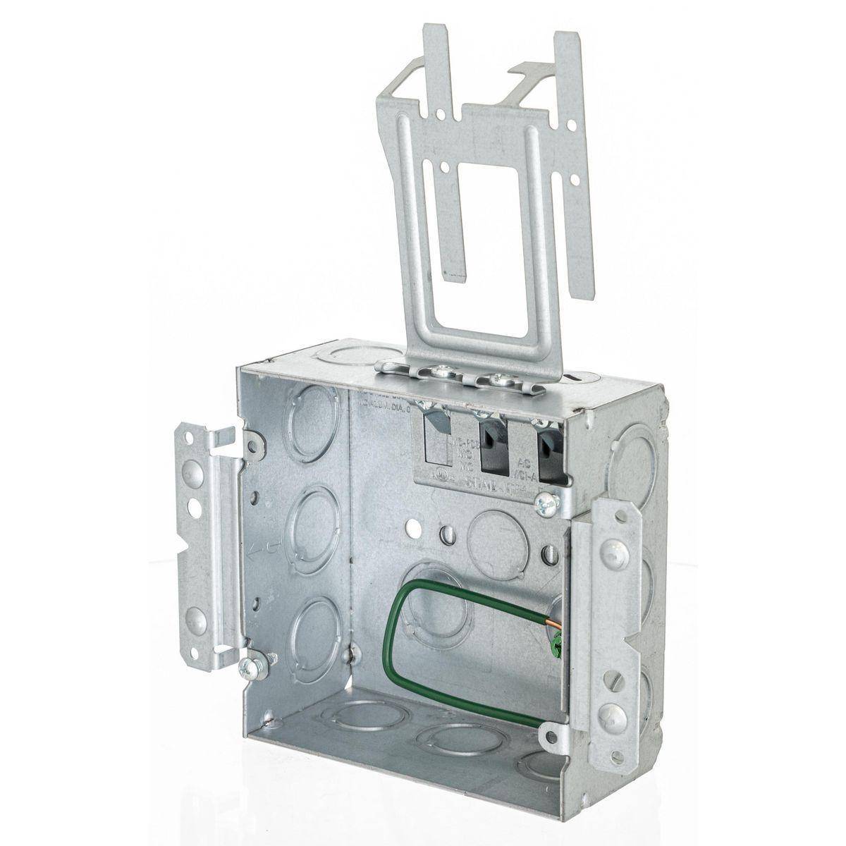 Wiring Device-Kellems HBL252MSCM HBL Wall Box Electrical Floor Cover, Steel, ((2) Back, (11) Side) Knockouts