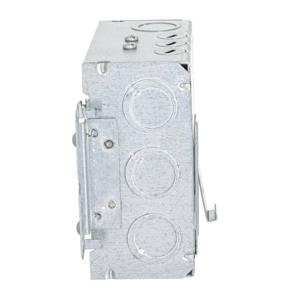 Wiring Device-Kellems HBL252MS HBL Wall Box Electrical Floor Cover, Steel, ((2) Back, (10) Side) Knockouts