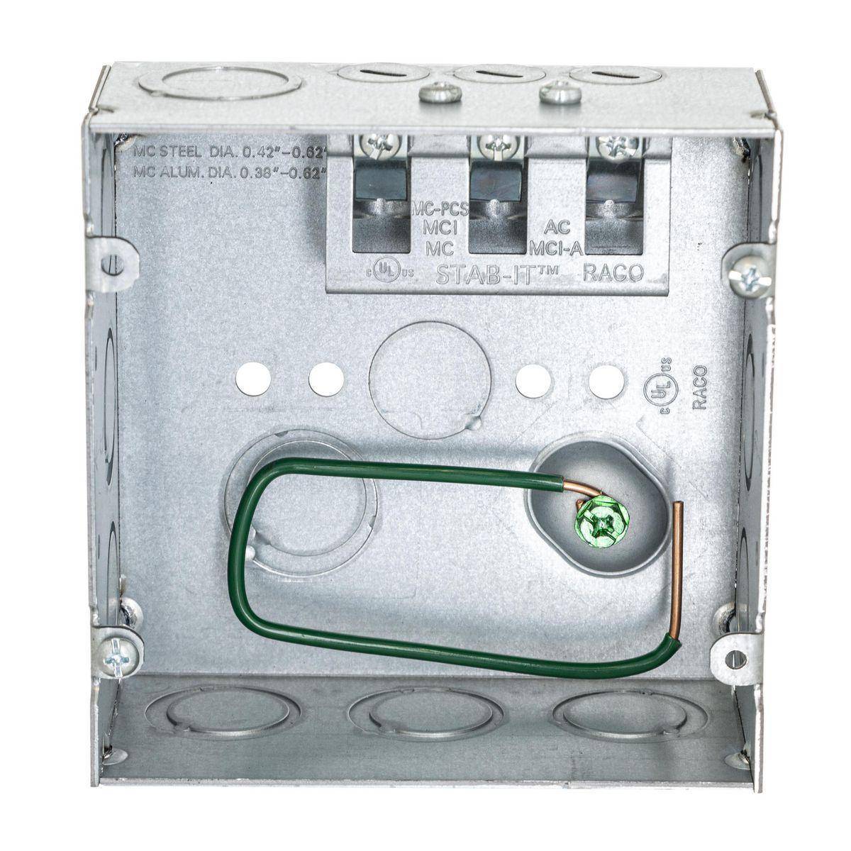 Wiring Device-Kellems HBL252S HBL Wall Box Electrical Floor Cover, Steel, ((2) Back, (10) Side) Knockouts