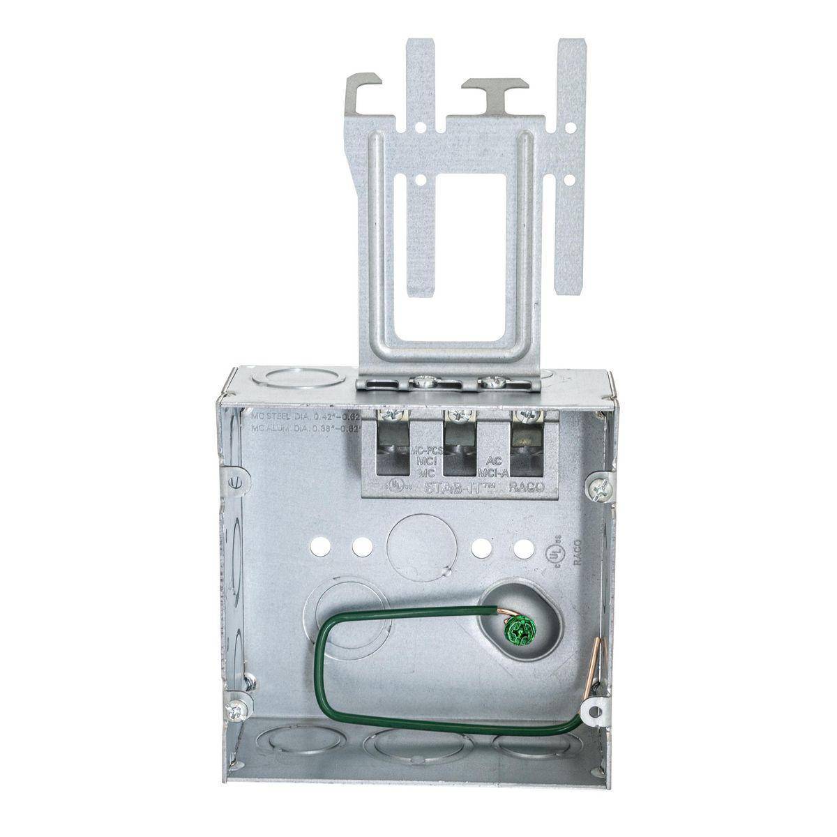 Wiring Device-Kellems HBL252SCM HBL Wall Box Electrical Floor Cover, Steel, ((2) Back, (10) Side) Knockouts
