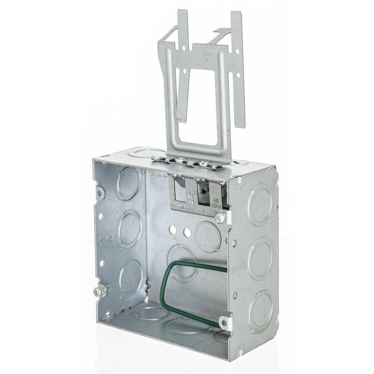Wiring Device-Kellems HBL252SCM HBL Wall Box Electrical Floor Cover, Steel, ((2) Back, (10) Side) Knockouts