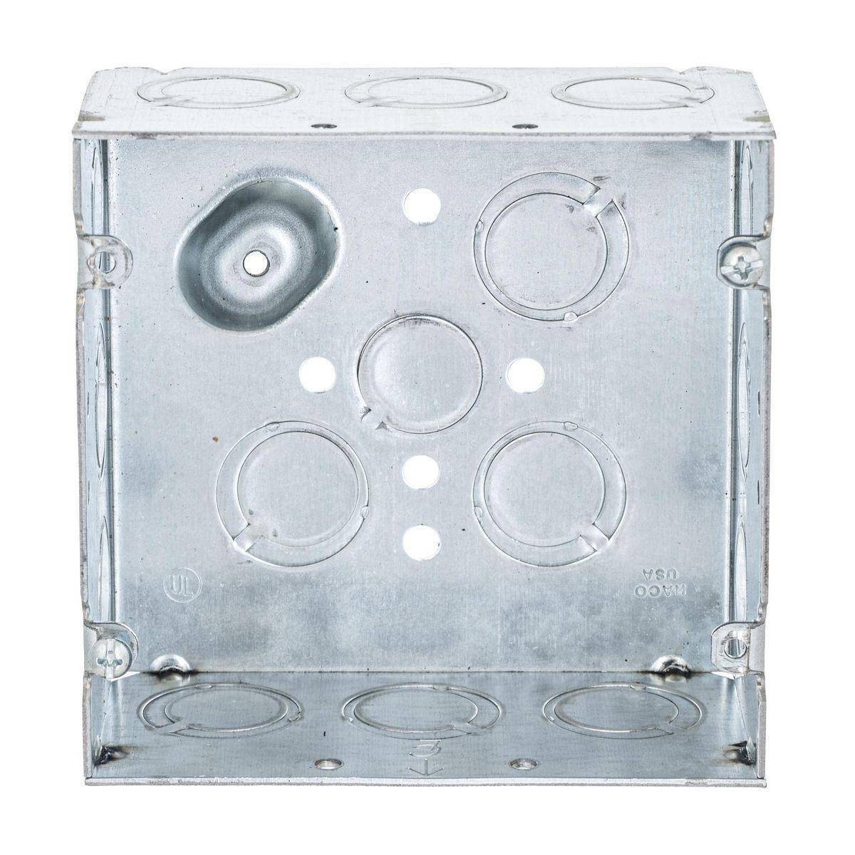 Wiring Device-Kellems HBL257 HBL Wall Box Electrical Floor Cover, Steel, ((4) Back, (12) Side) Knockouts