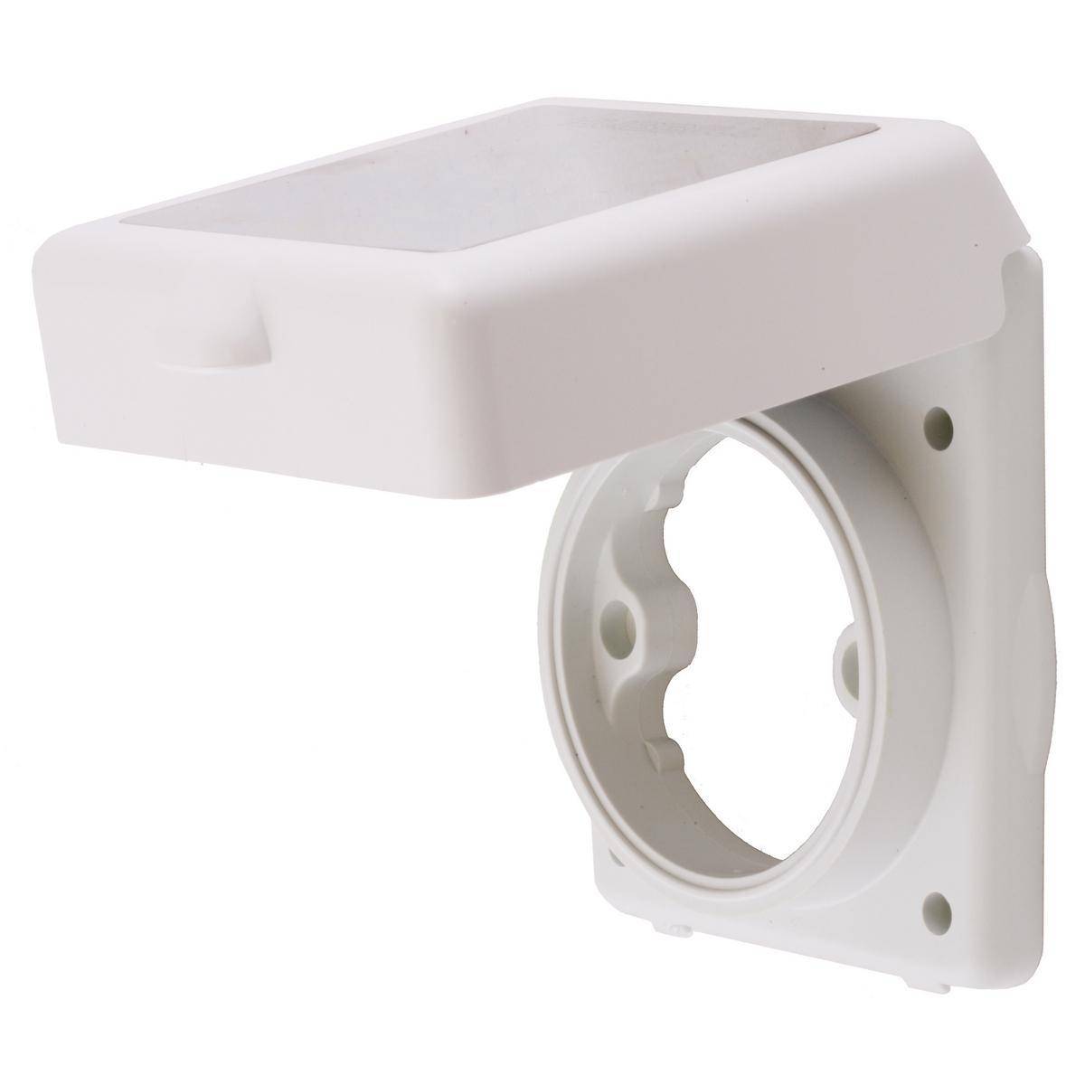 Wiring Device-Kellems HBL303NMELCIS 1-Phase Grounding Standard Weather Resistant Screw Mount Straight Blade Inlet Kit With Hardware, 125 VAC, 30 A, 2 Poles, 3 Wires, Metallic