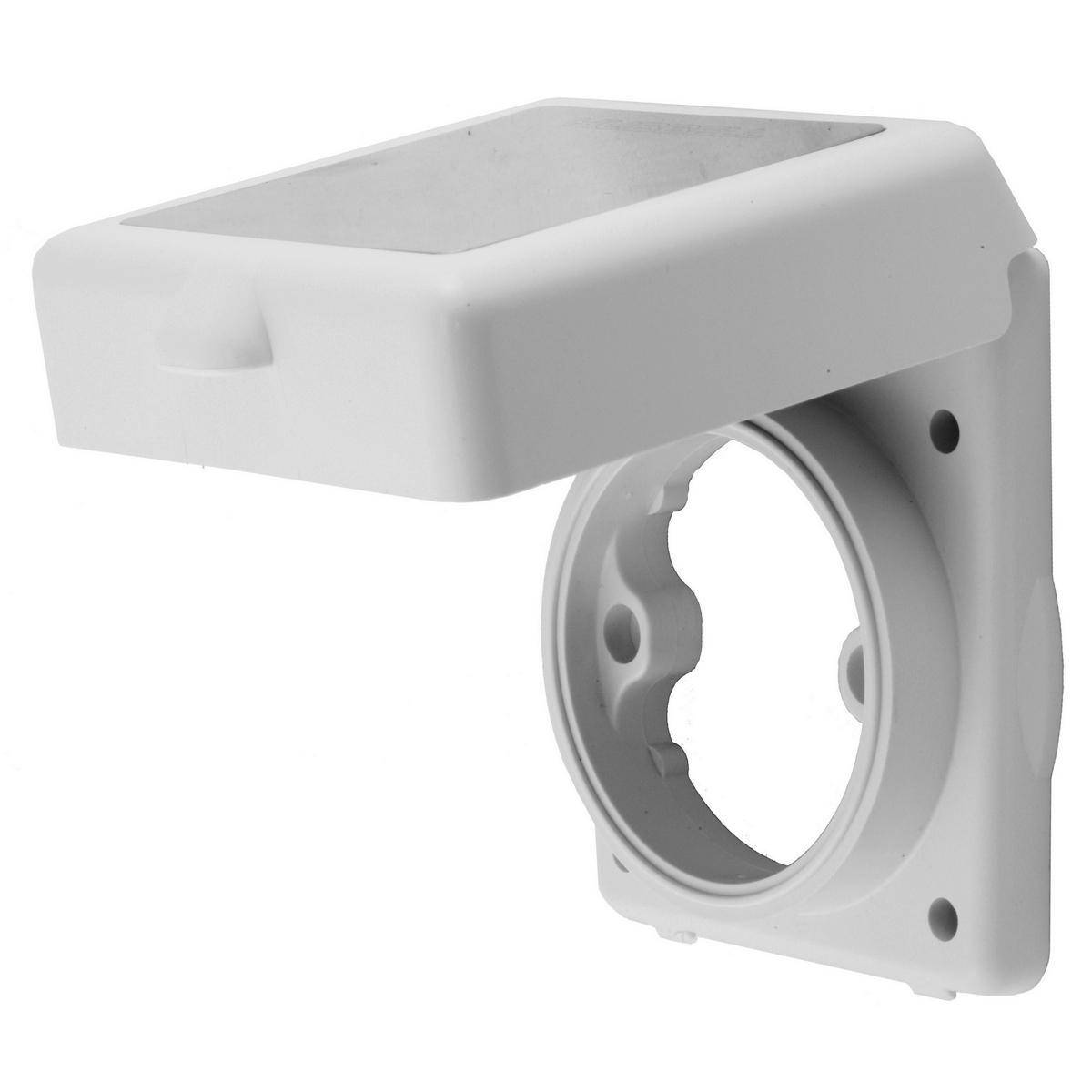 Wiring Device-Kellems HBL303NMELCI 1-Phase Grounding Standard Weather Resistant Screw Mount Straight Blade Inlet Kit With Hardware, 125 VAC, 30 A, 2 Poles, 3 Wires, Metallic