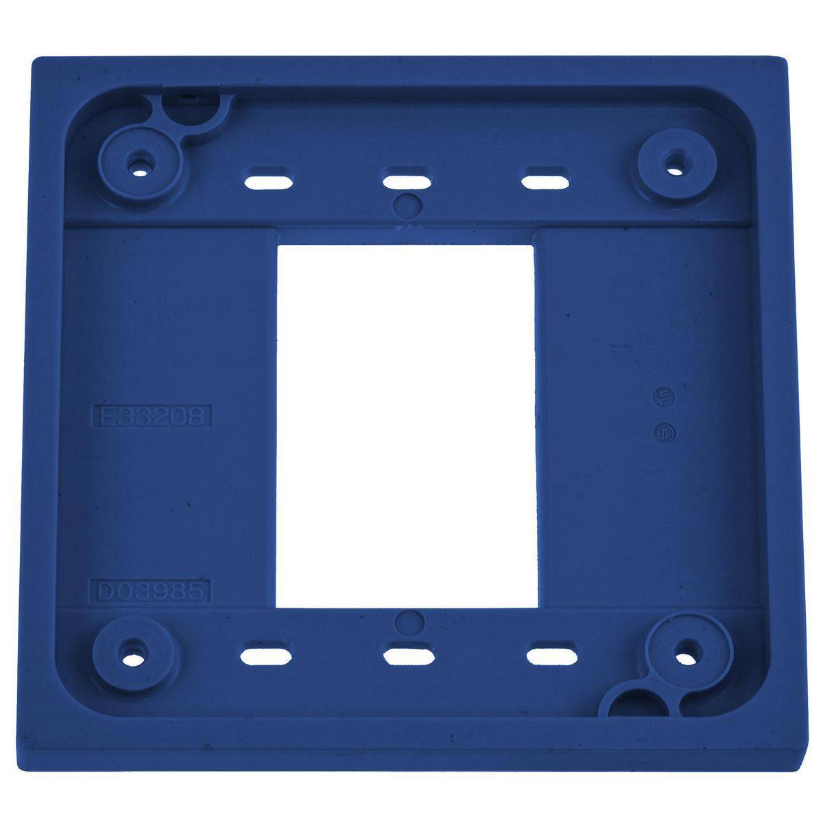 Wiring Device-Kellems 4-PLEX® HBL4APBL Non-Metallic Straight Blade Standard Quad Receptacle Adapter Plate, 4.78 in L x 0.39 in W x 3.38 in D, For Use With 1, 2-Gang Device Box, QuadPlex® Receptacle, Polycarbonate