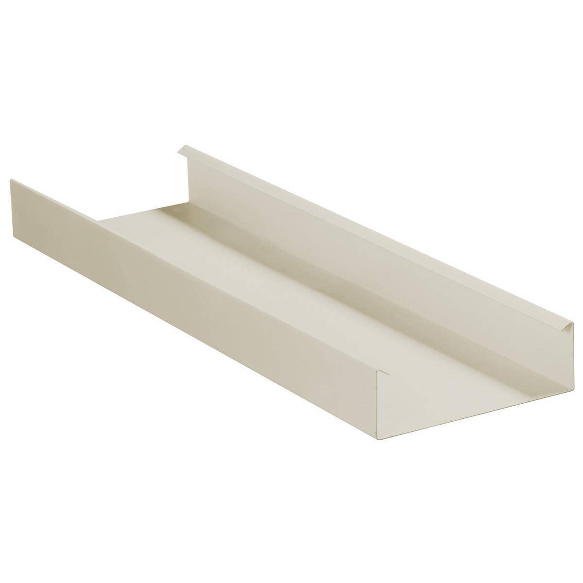 PREMISE WIRING HBL6750B10IV 1-Channel Standard Raceway Base, 10 ft L x 0.76 in W x 2.12 in H, Roll Formed Steel, Ivory