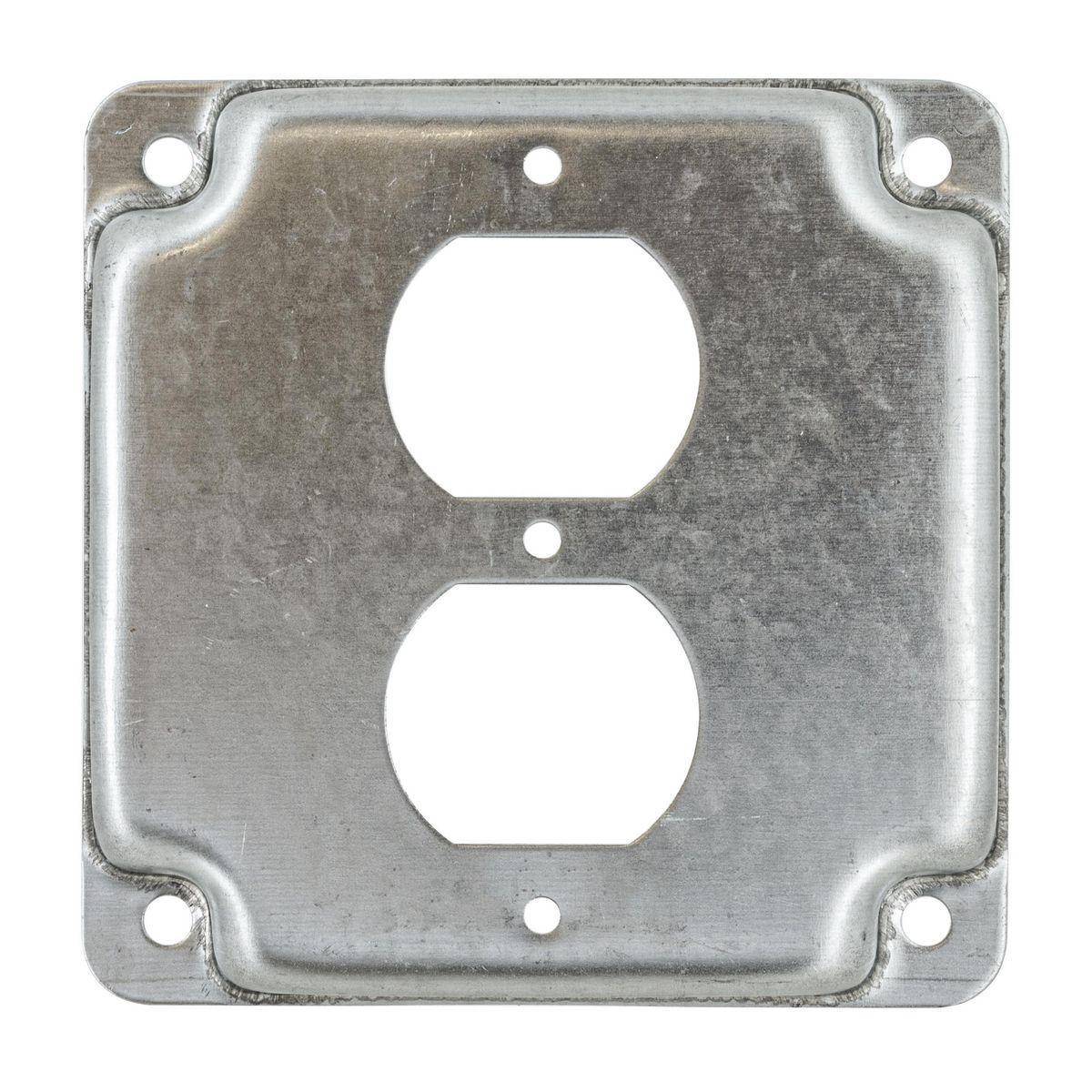 Wiring Device-Kellems HBL902C HBL 1-Duplex Wall Boxes, Square Cover, Pre Galvanized Steel