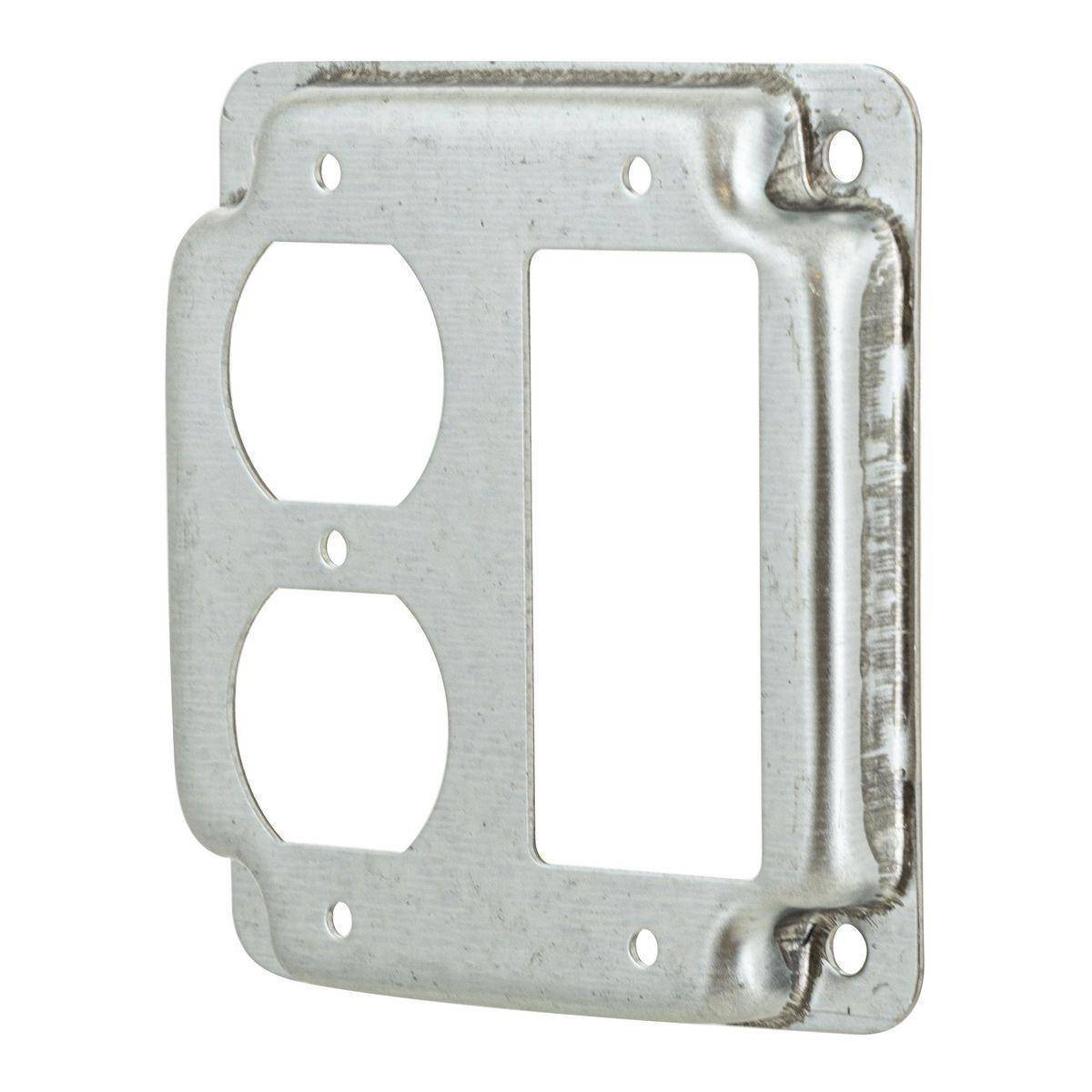 Wiring Device-Kellems HBL915C HBL Duplex/StyleLine Decorator Wall Boxes, Square Cover, Pre Galvanized Steel