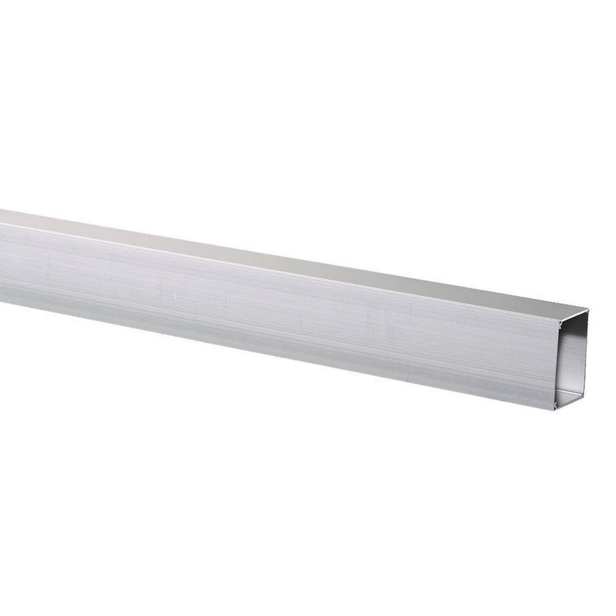 Wiring Device-Kellems HBLALU3800B10 1-Channel Removable Raceway Base With Removable Cover, 10 ft L x 3 in W x 2.1 in H, Aluminum