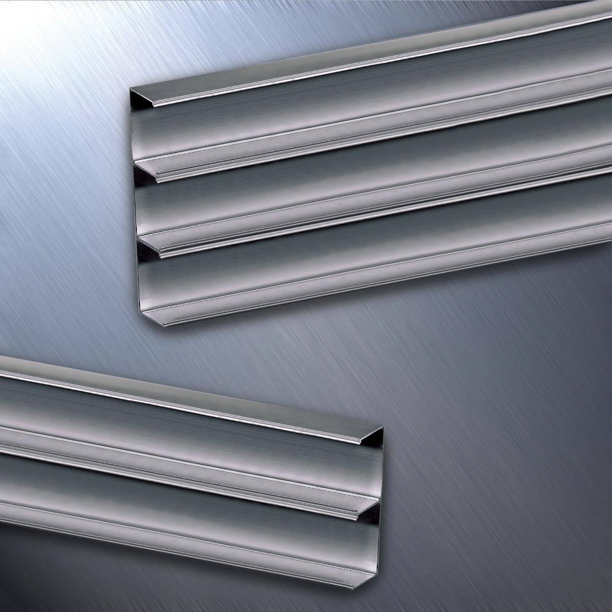 PREMISE WIRING HBLALU5000B10 2-Channel Removable Raceway Base, 10 ft L x 5.08 in W x 1.66 in H, Extruded Aluminum
