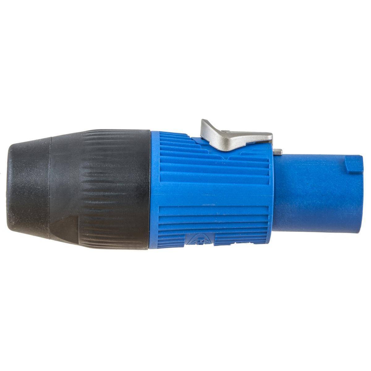 Wiring Device-Kellems Insul-Lock™ Insulgrip® HBLCPIBL Standard Sized Unshielded Power-In Connector, 250 VAC, 25 A, 1 Poles, Blue