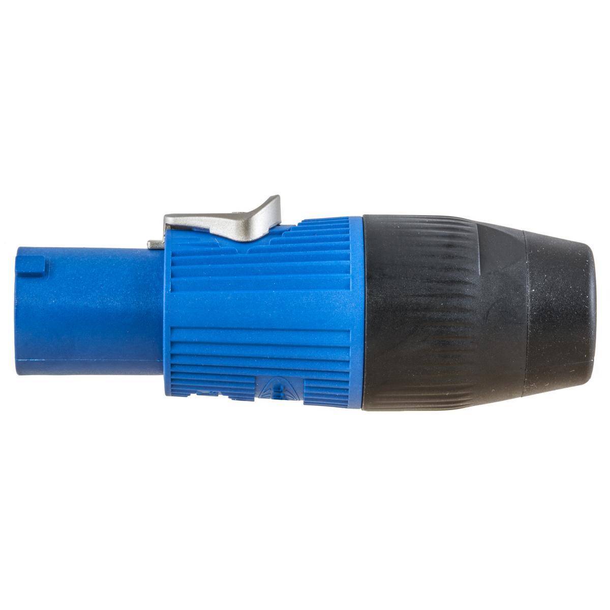Wiring Device-Kellems Insul-Lock™ Insulgrip® HBLCPIBL Standard Sized Unshielded Power-In Connector, 250 VAC, 25 A, 1 Poles, Blue