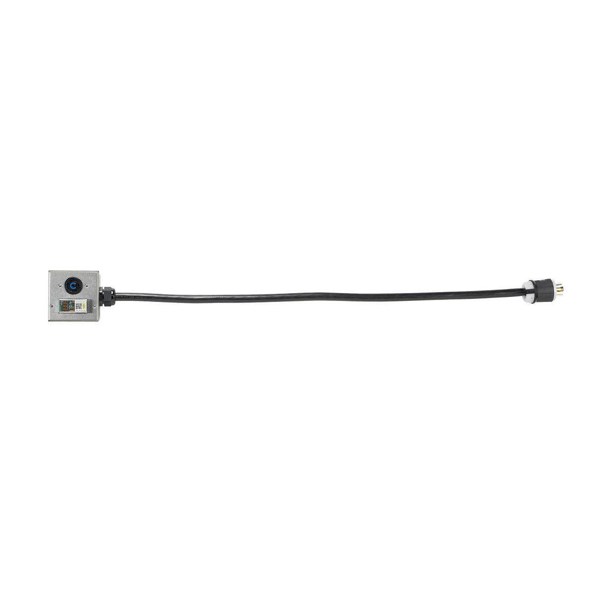 Wiring Device-Kellems inSIGHT™ HBLRG302121 HBL Data Monitoring 3-Phase 4-Pole 5-Wire Standard Smart Power Cable With NEMA L21-30 Device, 240/415 V, 4.56 in L, Lexan®