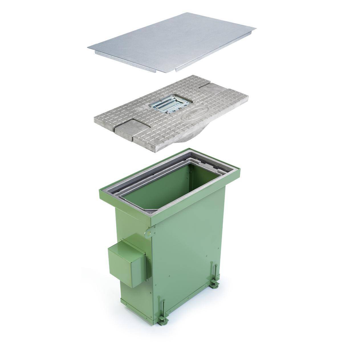 Wiring Device-Kellems HBLSCCUBPD Semi-Adjustable Convention Centre Utility Box With Heavy Duty Cover, Stamped Steel, 2 X 2.3 cu-ft Capacity, 13.46 in L x 24.26 in W x 27.5 in H