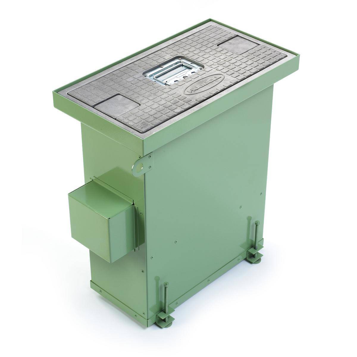 Wiring Device-Kellems HBLSCCUBPD Semi-Adjustable Convention Centre Utility Box With Heavy Duty Cover, Stamped Steel, 2 X 2.3 cu-ft Capacity, 13.46 in L x 24.26 in W x 27.5 in H