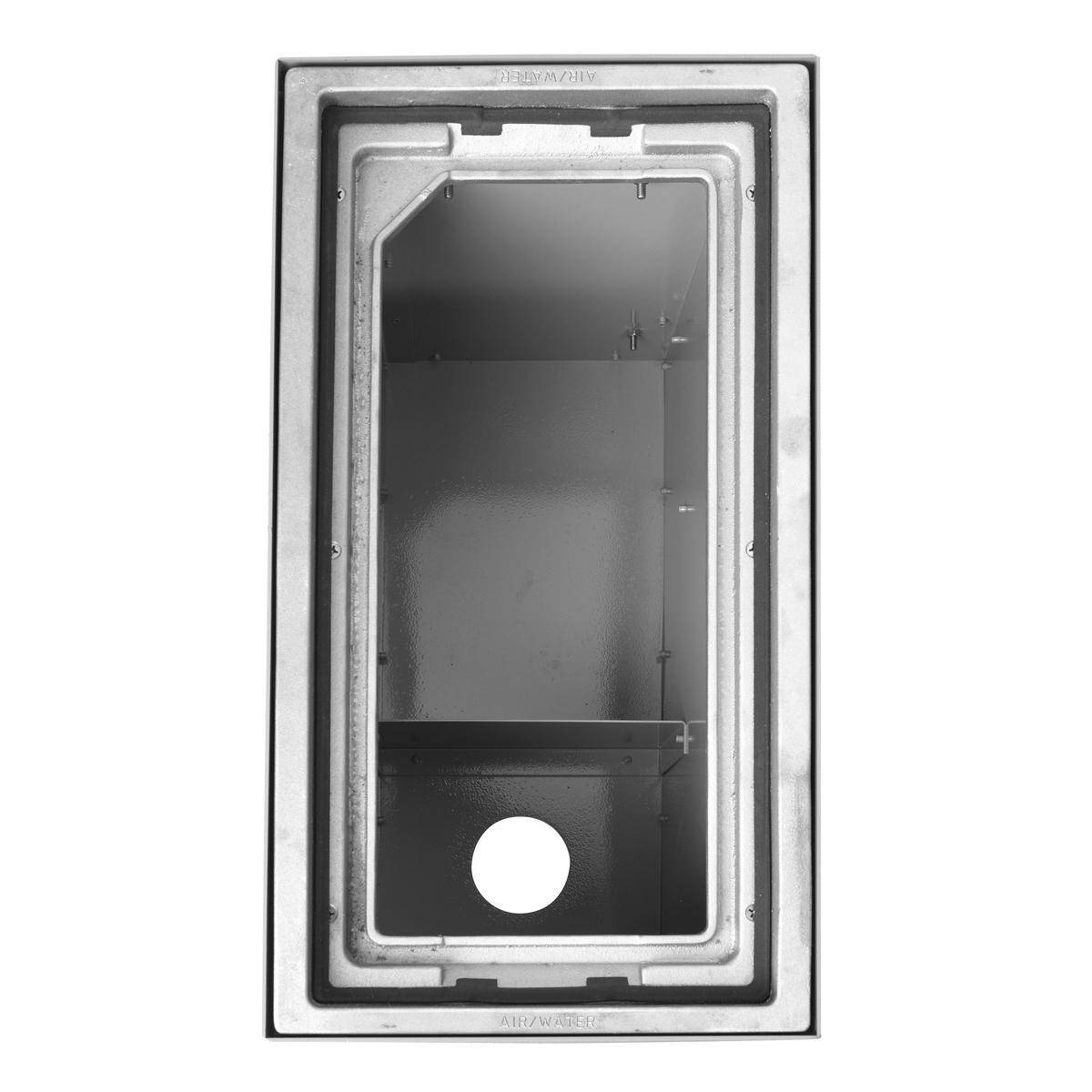Wiring Device-Kellems HBLSCCUBWSS Semi-Adjustable Convention Centre Utility Box With Cover, Stainless Steel, 2 X 2.3 cu-ft Capacity, 13.46 in L x 24.26 in W x 27.5 in H