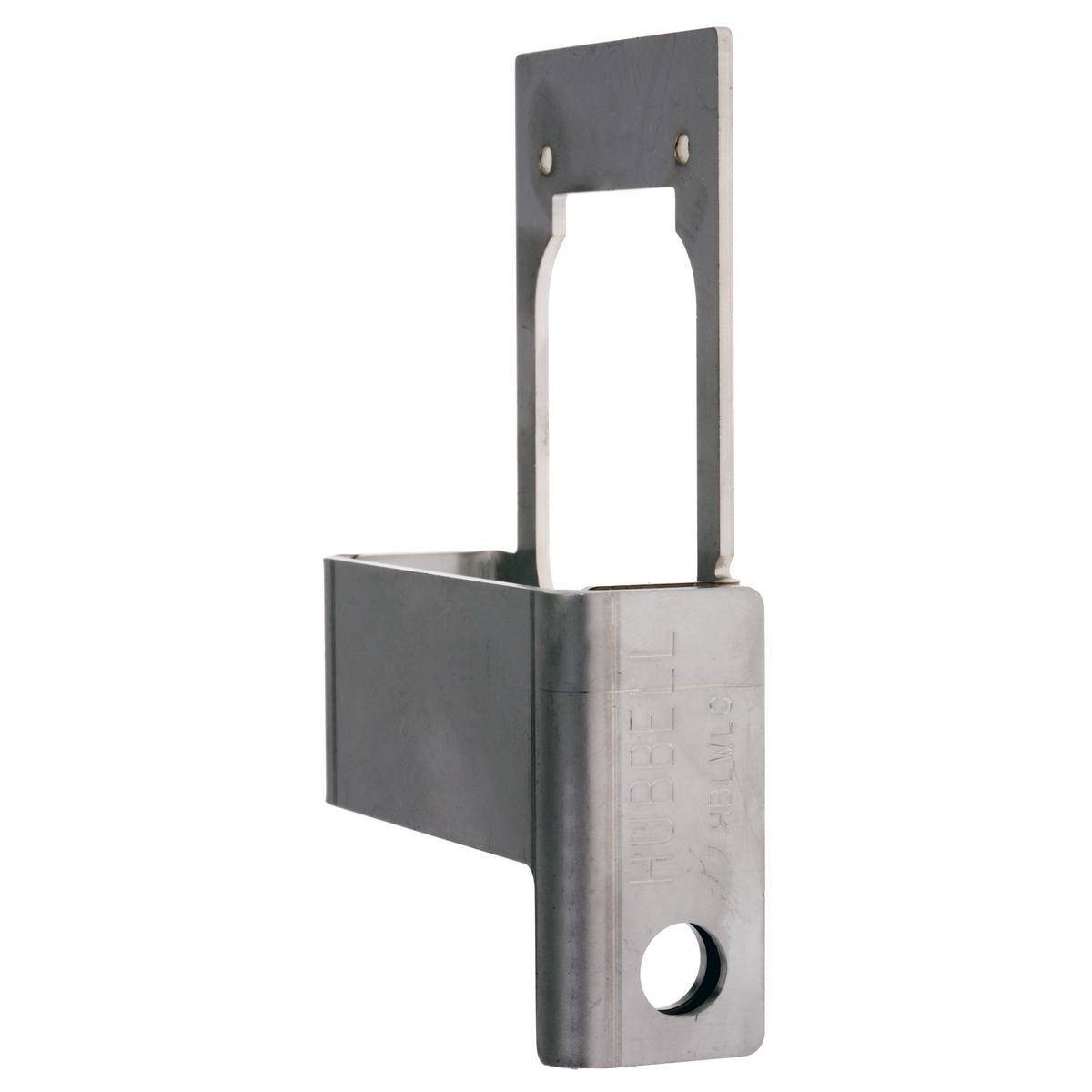Wiring Device-Kellems HBLWLC 1-Device Standard Surface Mount Weatherproof Locking Device, For Use With Weatherproof Covers, 1-Outlet, Fabricated Stainless Steel, Gray