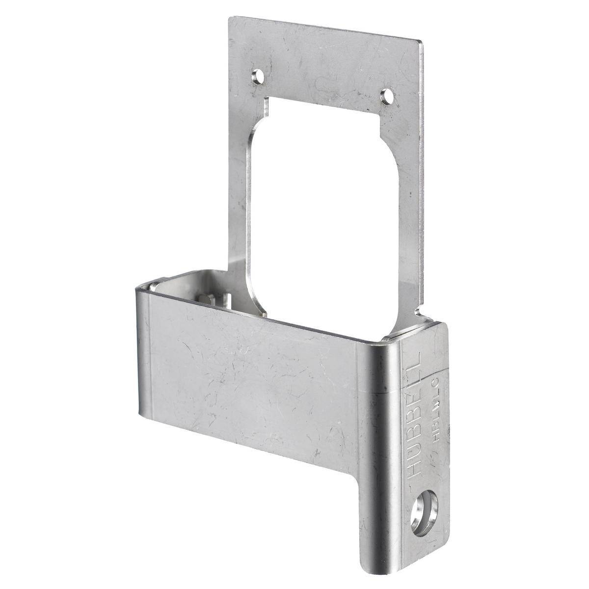 Wiring Device-Kellems HBLWLC 1-Device Standard Surface Mount Weatherproof Locking Device, For Use With Weatherproof Covers, 1-Outlet, Fabricated Stainless Steel, Gray