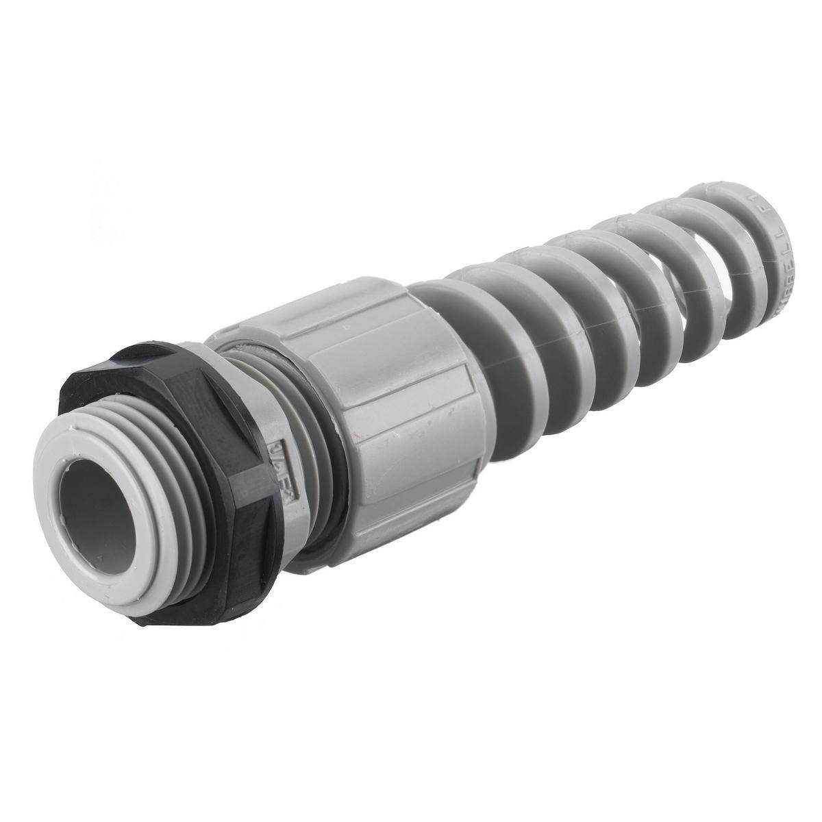 Wiring Device-Kellems Juniors® HJ1043GPK25 Miniature Standard Cord Connector With Spiral, 3/4 in Trade, 0.25 to 0.49 in Cable Openings, Nylon