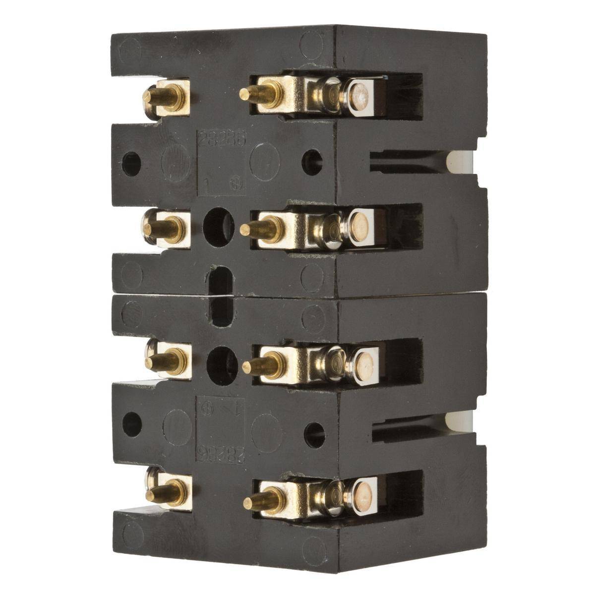 Wiring Device-Kellems MS2 PBS 1-Phase 4-Pole Non-Metallic Pilot Duty Standard Replacement Pendant Insert, For Use With 3-Speed Button Set, 4-Pole, 250 VAC, -40 to 75 deg C Without Impact, Momentary, Surface Mount, Screw Terminal, Black