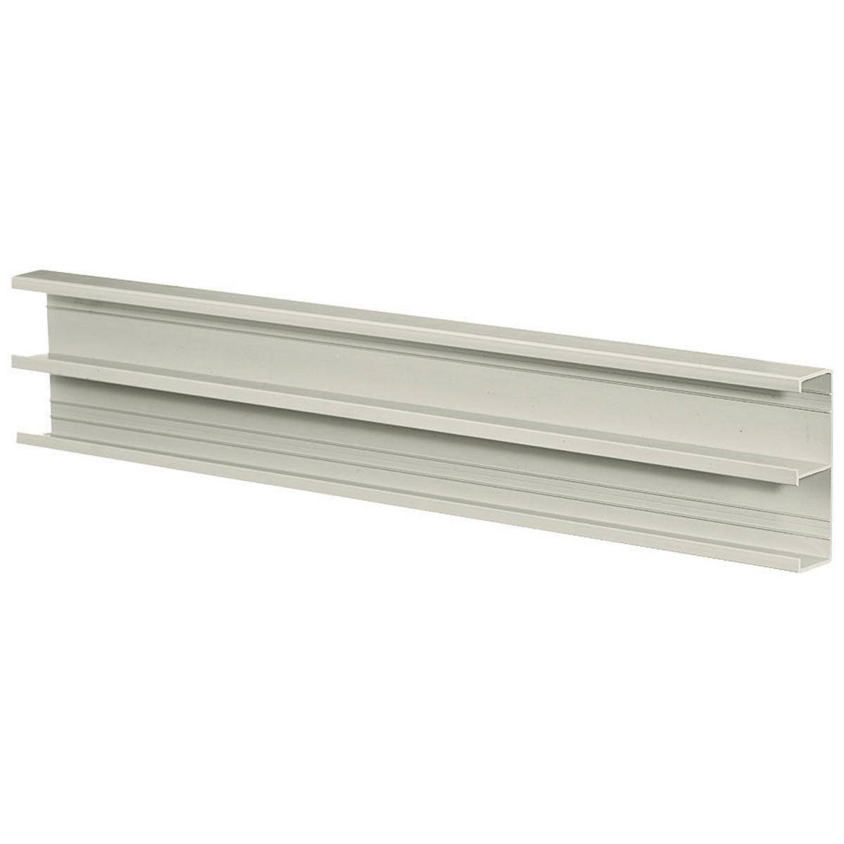 Wiring Device-Kellems PB2B5 PB2 2-Channel Extruded Non-Metallic Removable Standard Raceway Base, 5 ft L x 4-1/2 in W x 1.42 in H, Thermoplastic, Office White