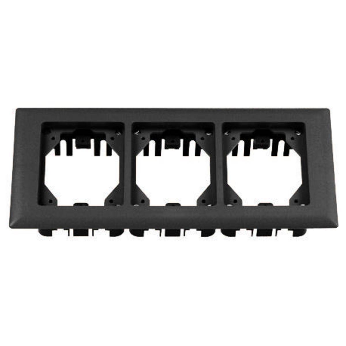PREMISE WIRING PFBRFBL3 3-Gang Rectangular Standard Molded Carpet Flange, 6 in L, PVC
