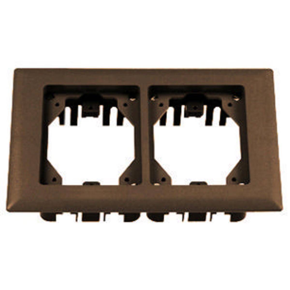 PREMISE WIRING PFBRFBR2 2-Gang Rectangular Standard Carpet Flange, 6 in L, PVC
