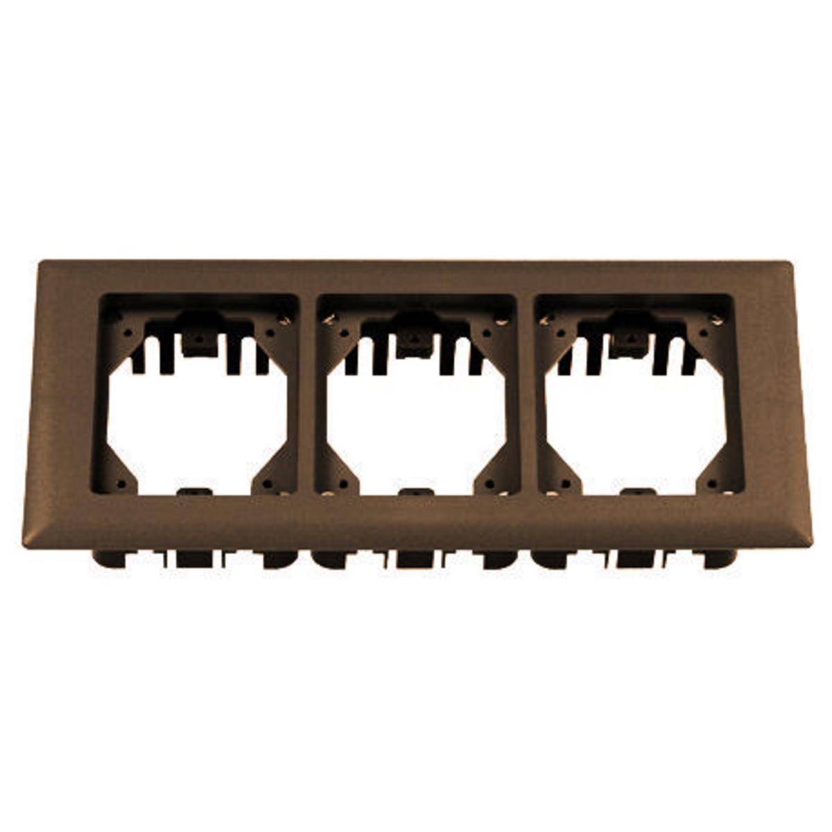 PREMISE WIRING PFBRFBR3 3-Gang Rectangular Standard Carpet Flange, 6 in L, PVC