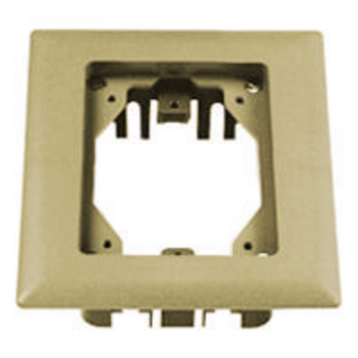 PREMISE WIRING PFBRFI1 1-Gang Rectangular Standard Carpet Flange, 6 in L, PVC