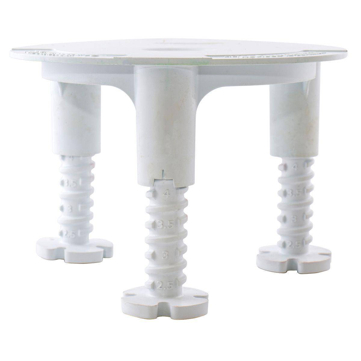 PREMISE WIRING Wiring Device-Kellems PFBSTAND Adjustable Non-Metallic Standard Floor Box Stand, 6 in W, PVC, White