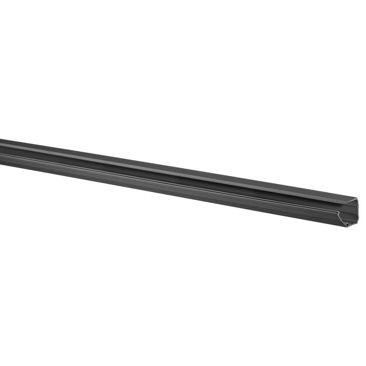 PREMISE WIRING LanTrak® PL1ABC5BK 1-Channel Non-Metallic Raceway Base With Adhesive, 5 ft L x 1.38 in W x 1.04 in H