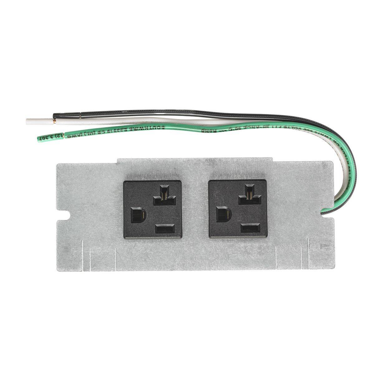 Wiring Device-Kellems PWFBMP2R Recessed Pre-Wired Device Plate, 5.01 in L x 2.04 in W, 2, 4, 6 Gangs, Steel