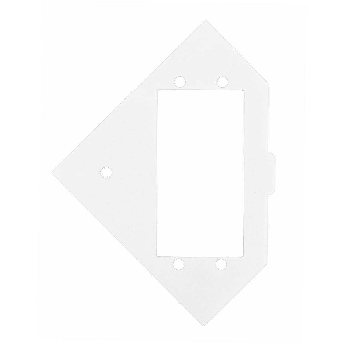 PREMISE WIRING ScrubShield® SystemOne RAFB4SP2AAP RAF Standard Sized Sub Plate, Stamped Aluminum