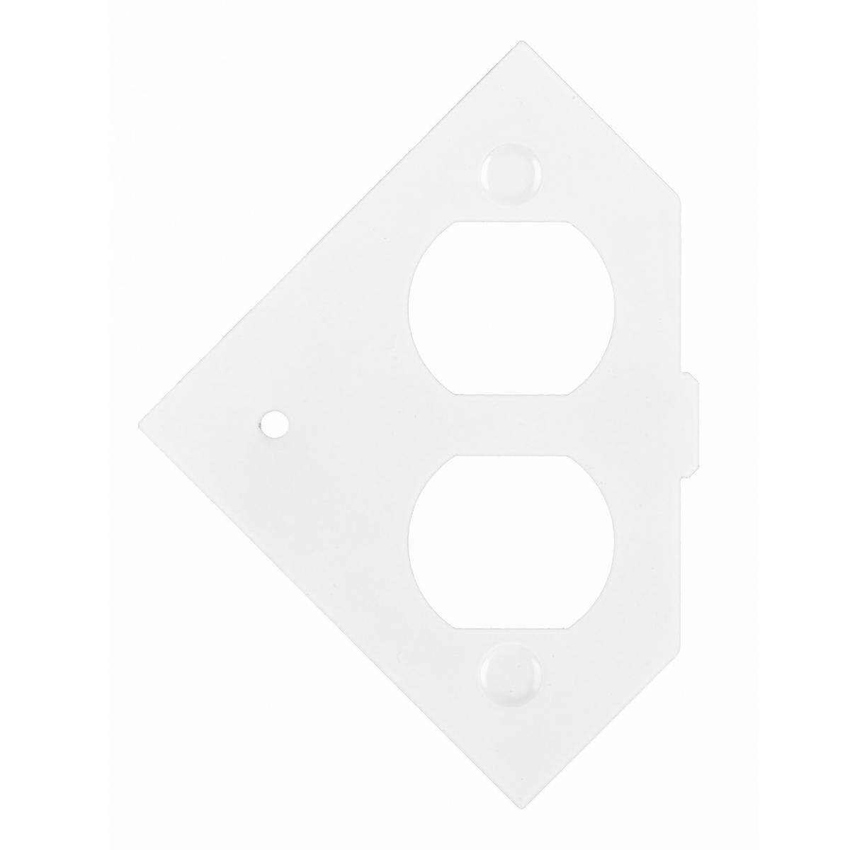 PREMISE WIRING ScrubShield® SystemOne RAFB4SPDUPLEX (1) Duplex Opening/Standard Sized Sub Plate, Stamped Aluminum