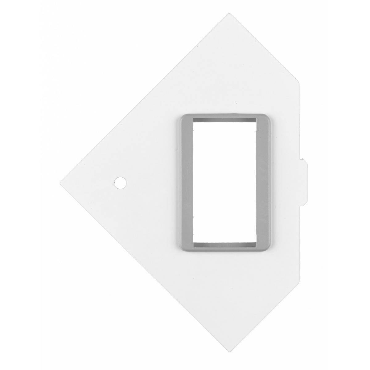 Wiring Device-Kellems RAFB4SPORT RAF Standard Sized Sub Plate, 1.19 in L x 1.98 in W, 4 Gangs, Galvanized Stamped Steel