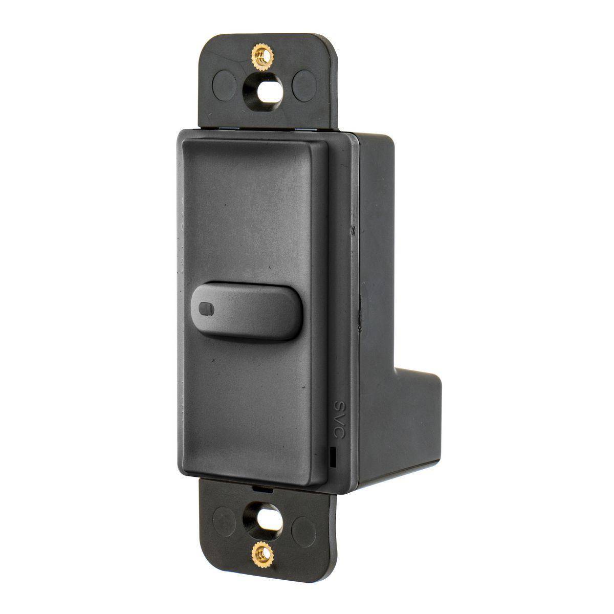 Wiring Device-Kellems Load:Logic® RCS1BK 1-Button Standard Room Controller Switch With Pilot Light, 24 VDC, Black