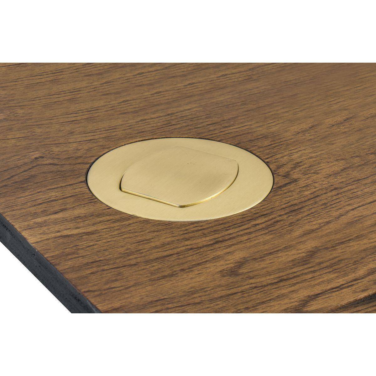 Bryant Electric Wiring Device-Kellems RCT201BR 1-Outlet Counter Pop-Up Standard Tamper-Resistant Kitchen Center Receptacle Kit, Thermoplastic PBT