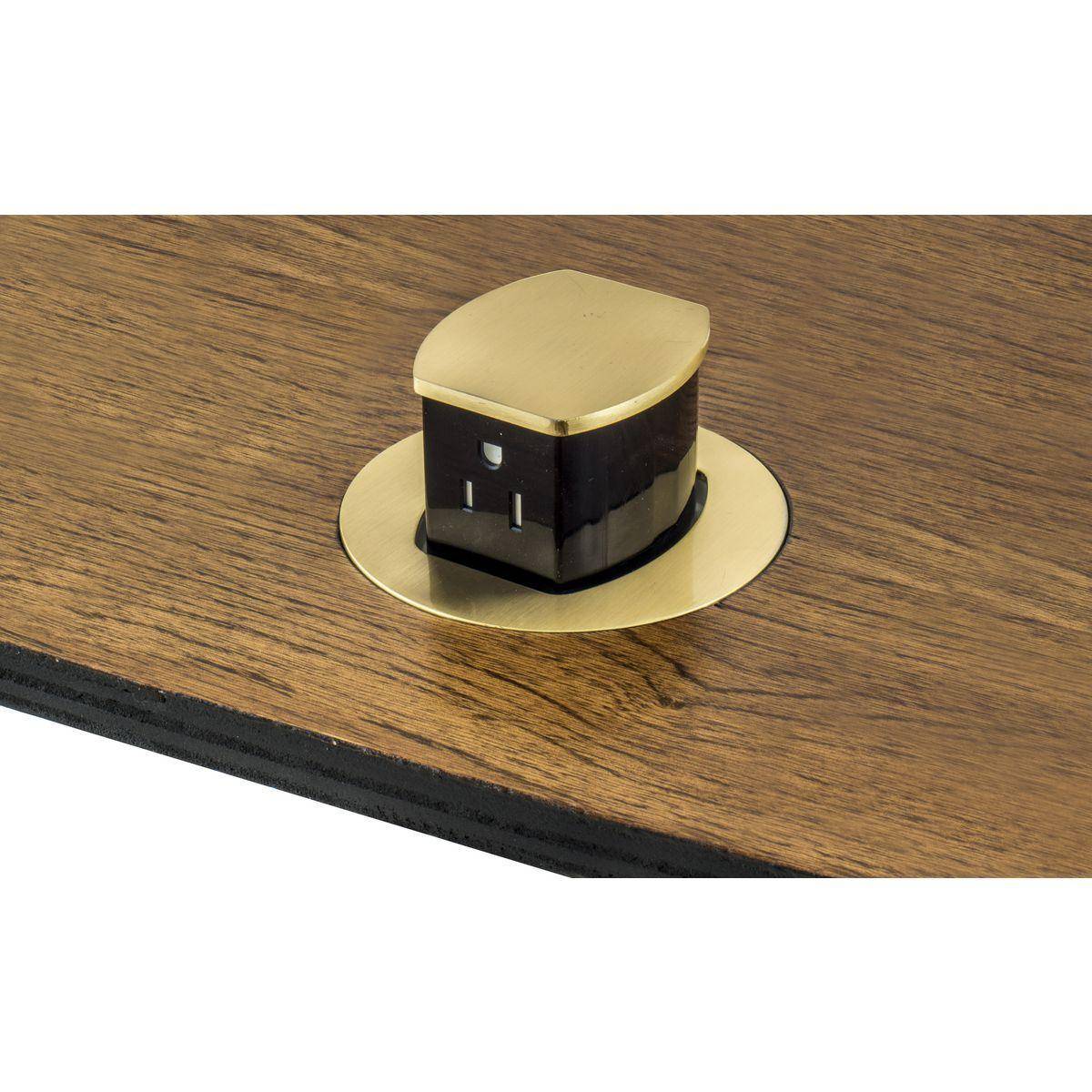 Bryant Electric Wiring Device-Kellems RCT201BR 1-Outlet Counter Pop-Up Standard Tamper-Resistant Kitchen Center Receptacle Kit, Thermoplastic PBT