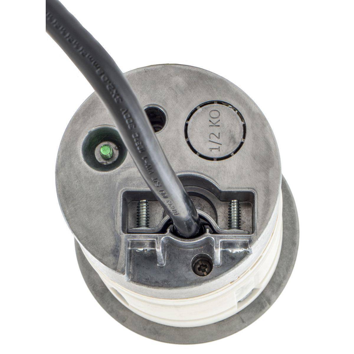 Bryant Electric RCT221ALU 2-Pole 3-Wire Duplex Pop-Up Kitchen Countertop Receptacle, PBT