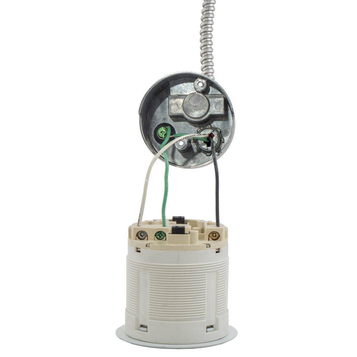 PREMISE WIRING RCT200W 1-Duplex Standard Surface Mount Tamper-Resistant Pop-Up Kitchen Counter Receptacle, Composite