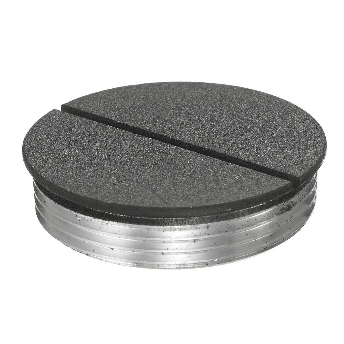 PREMISE WIRING SystemOne™ S1FP15BL Machined Replacement Standard Threaded Flush Plug, For Use With S1SPFFx, S1SPFFTx Furniture Feed Cover and Threaded Knockout Plug, 1-1/2 in NPT, Metallic, Black