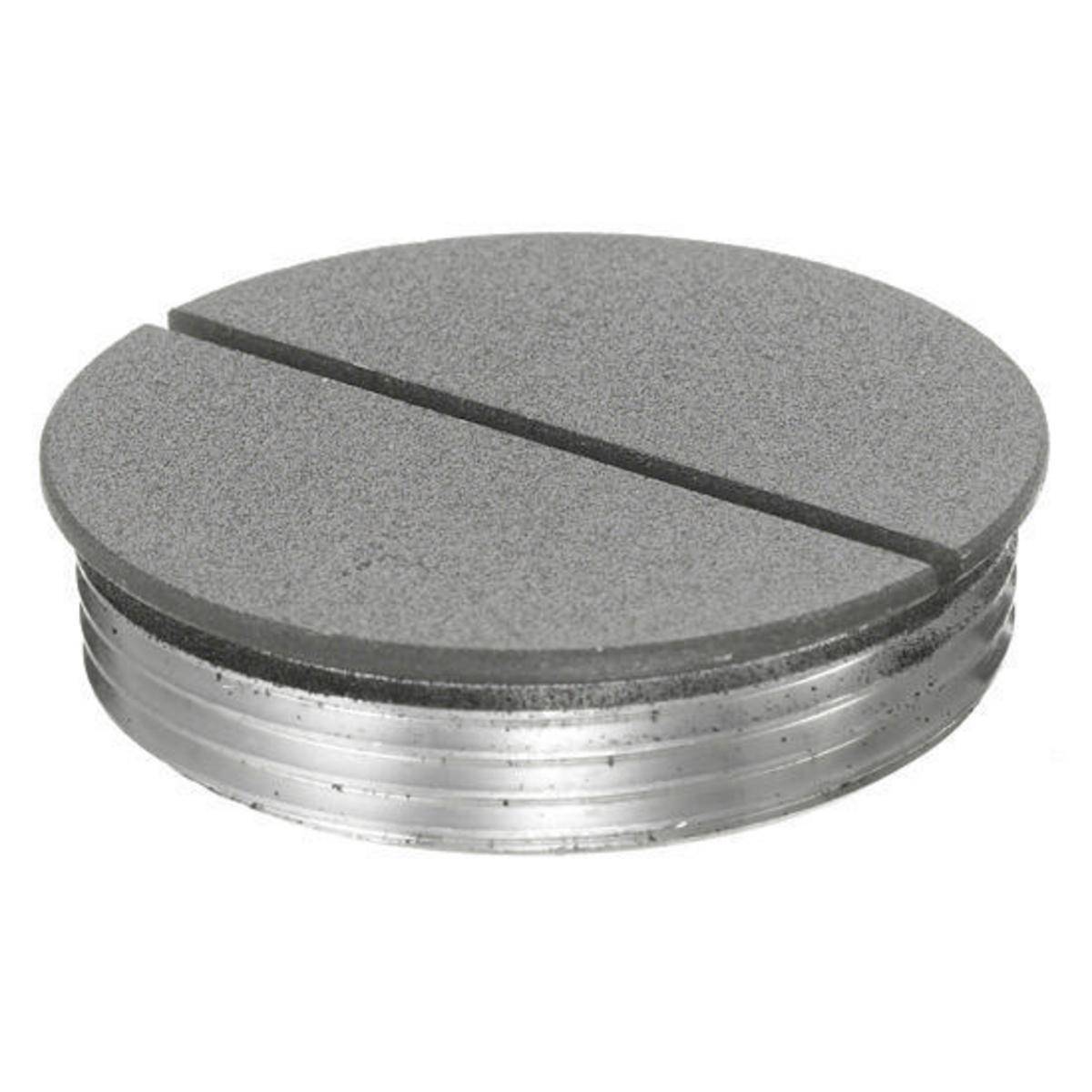 PREMISE WIRING SystemOne® S1FP15GY Replacement Standard Sized Flush Plug, 1-1/2 in NPT, Metallic